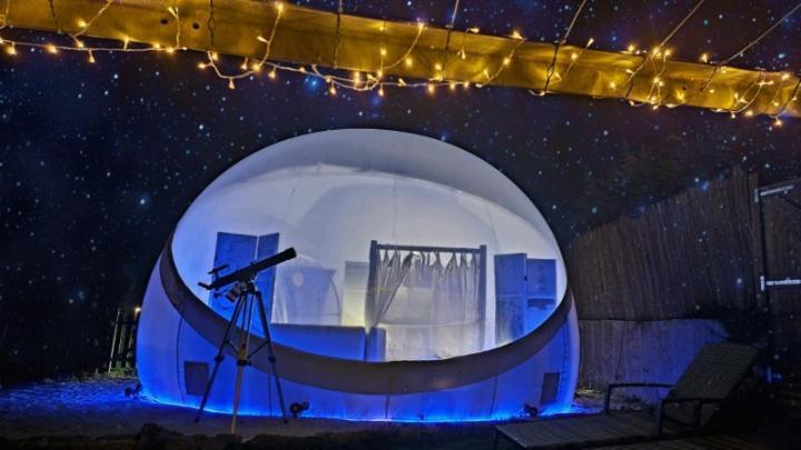 Burbujas Astronomicas Albarari Sanxenxo Hotel Luaran gambar