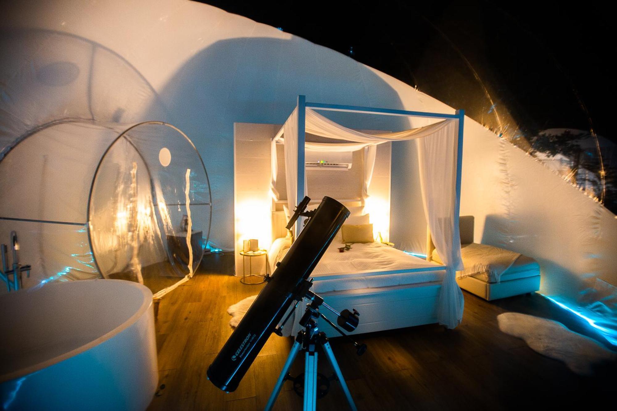 Burbujas Astronomicas Albarari Sanxenxo Hotel Luaran gambar